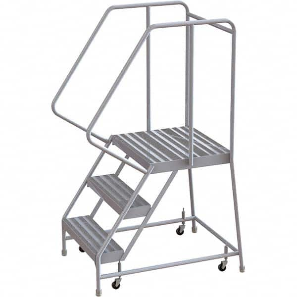 TRI-ARC - Rolling & Wall Mounted Ladders & Platforms Type: Rolling Warehouse Ladder Style: Rolling Safety Ladder - Caliber Tooling