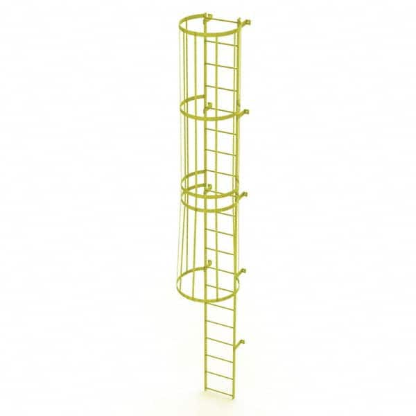 TRI-ARC - Rolling & Wall Mounted Ladders & Platforms Type: Fixed Ladder Style: Safety Cage - Caliber Tooling