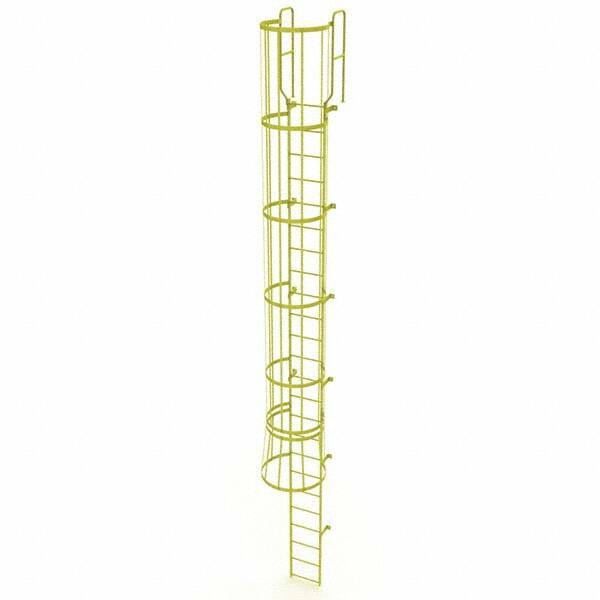 TRI-ARC - Rolling & Wall Mounted Ladders & Platforms Type: Fixed Ladder Style: Safety Cage - Caliber Tooling