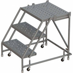 TRI-ARC - Rolling & Wall Mounted Ladders & Platforms Type: Rolling Warehouse Ladder Style: Rolling Platform Ladder - Caliber Tooling