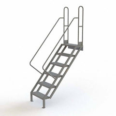 TRI-ARC - Rolling & Wall Mounted Ladders & Platforms Type: Stairway Slope Ladder Style: Stair Unit - Caliber Tooling