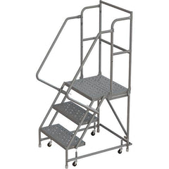 TRI-ARC - Rolling & Wall Mounted Ladders & Platforms Type: Rolling Warehouse Ladder Style: Rolling Platform Ladder - Caliber Tooling