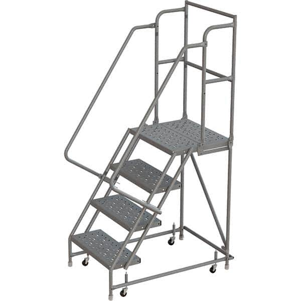 TRI-ARC - Rolling & Wall Mounted Ladders & Platforms Type: Rolling Warehouse Ladder Style: Rolling Platform Ladder - Caliber Tooling