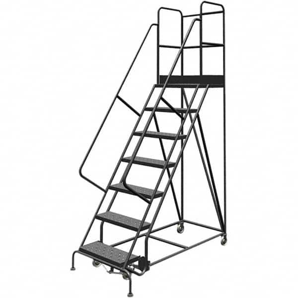 TRI-ARC - Rolling & Wall Mounted Ladders & Platforms Type: Rolling Warehouse Ladder Style: Rolling Platform Ladder - Caliber Tooling