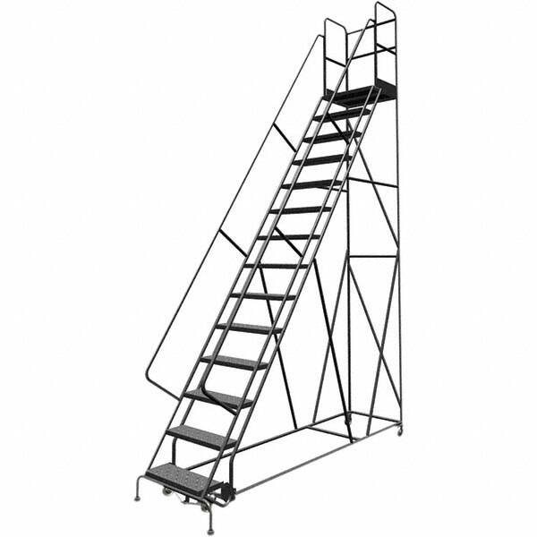 TRI-ARC - Rolling & Wall Mounted Ladders & Platforms Type: Rolling Warehouse Ladder Style: Rolling Platform Ladder - Caliber Tooling