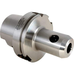 Techniks - HSK100A Taper Shank 2 Hole End Mill Holder & Adapter - 3-3/4" Nose Diam, 5-1/2" Projection - Exact Industrial Supply