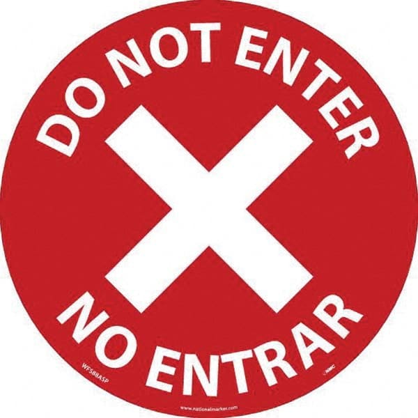 NMC - "Do Not Enter" Adhesive-Backed Floor Sign - Caliber Tooling