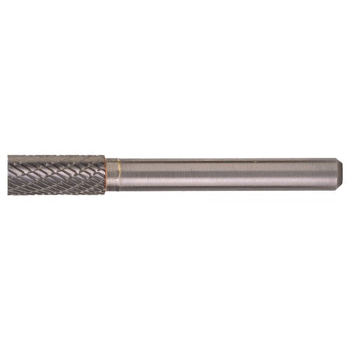 SA-9 Double Cut Solid Carbide Bur-Cylindrical without End Cut - Exact Industrial Supply