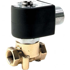 Parker - 120/60 - 110/50 VAC 3/8" NPT Port Brass Two-Way Direct Acting Solenoid Valve - Caliber Tooling