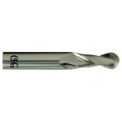 7/16" Dia. - 2-3/4" OAL - Carbide - Ball End HP End Mill-2 FL - Caliber Tooling