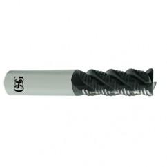 1" Dia. - 4" OAL - TIAlN CBD - .125 CR- Roughing End Mill - 4 FL - Caliber Tooling