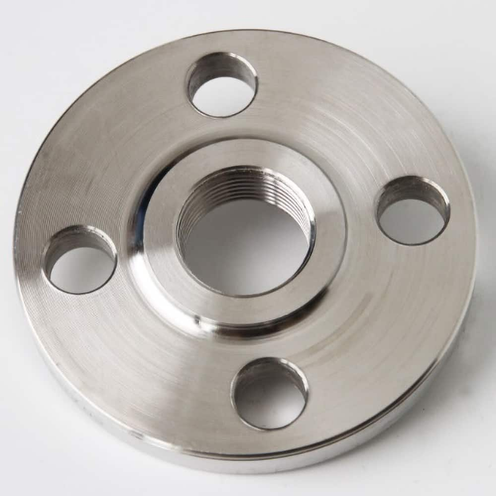 Guardian Worldwide - Stainless Steel Pipe Flanges; Style: Threaded ; Pipe Size: 1-1/2 (Inch); Outside Diameter (Inch): 5 ; Material Grade: 304 ; Distance Across Bolt Hole Centers: 3.88 (Inch); Number of Bolt Holes: 4.000 - Exact Industrial Supply