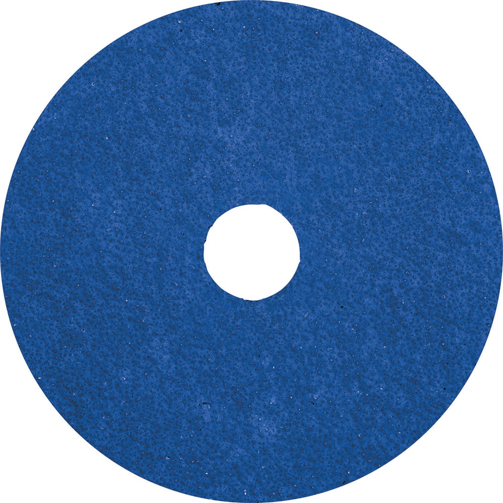 PFERD - Fiber Discs; Disc Diameter (Inch): 5 ; Abrasive Material: Ceramic ; Grit: 36 ; Center Hole Size (Inch): 7/8 ; Backing Material: Fiber ; Disc Color: Blue - Exact Industrial Supply