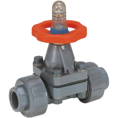 Hayward - Diaphragm Valves; End Connections: Socket; Threaded ; Pipe Size: 2 (Inch); Pipe Size (mm): 50.80 ; Material: PVC ; Seal Material: FPM ; Maximum Working Pressure (psi): 150.000 - Exact Industrial Supply