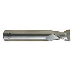 1 Dia. x 4 Overall Length 2-Flute .120 C/R Solid Carbide SE End Mill-Round Shank-Center Cutting-Uncoated - Caliber Tooling