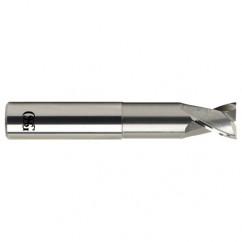 3/4 Dia. x 6 Overall Length 2-Flute .090 C/R Solid Carbide SE End Mill-Round Shank-Center Cutting-Uncoated - Caliber Tooling