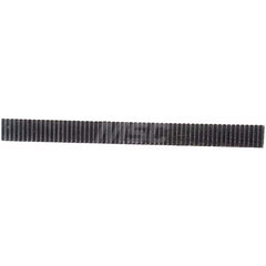 15mm Face Width 4' Long 416 Stainless Steel Gear Rack 1 Pitch, 20° Pressure Angle, Square