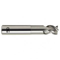 5/8 Dia. x 6 Overall Length 3-Flute .060 C/R Solid Carbide SE End Mill-Round Shank-Center Cutting-Uncoated - Caliber Tooling