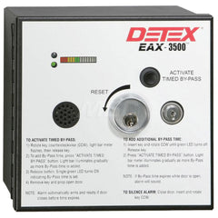 Plastic Hardwired Timed Bypass Exit Alarm & Rechargeable Battery For use with Interior & Exterior Doors