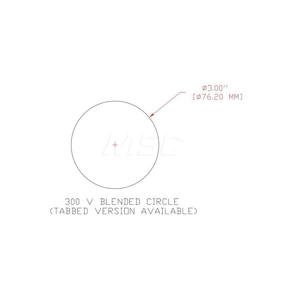 Hook & Loop Disc: 3″ Dia, 1500 Grit, Coated, Aluminum Oxide