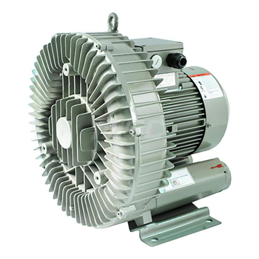 Regenerative Air Blowers; Inlet Size: 2″; Outlet Size: 2″; Horse Power: 5.0; Amperage Rating: 14.9000; Cubic Feet Per Minute: 228 SCFM; Height (Inch): 17; Width (Decimal Inch): 17; Maximum Working Water Pressure: 119.00; Maximum Vacuum Water Pressure: 112