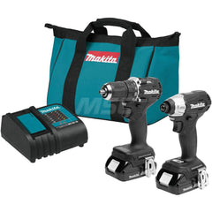 Cordless Tool Combination Kit: 18V 18V LXT Sub-Compact Brushless 1/2″Driver-Drill (XFD15ZB),  18V LXT Sub-Compact Brushless Impact Driver (XDT18ZB),  18V LXT Lithium-Ion Charger (DC18SD),  (2) 18V Compact Lithium-Ion Battery,  Tool Bag