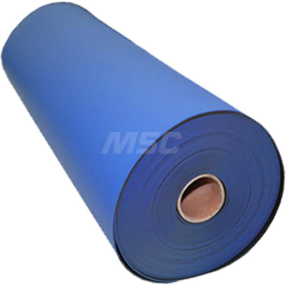 Anti-Static Work Kits & Table Mats; Mat Type: Anti-Static Table Mat; Material: Rubber; Overall Length: 48.00; Thickness: 0.08 in; Resistance: 108.000; Color: Royal Blue