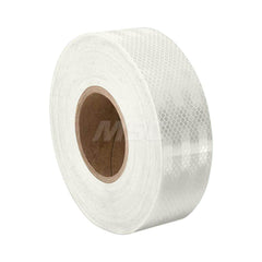 DOT Conspicuity Tape; Color: White; Tape Material: Reflective Sheeting; Width (Inch): 4; Length (Feet): 15