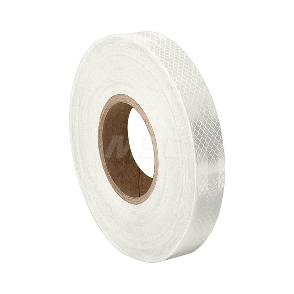 DOT Conspicuity Tape; Color: White; Tape Material: Reflective Sheeting; Width (Inch): 3; Length (Feet): 15