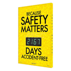 Because Safety Matters Rectangle, 3.75″ Thick, Indoor or Outdoor, For Inspection, Testing and Accident Data