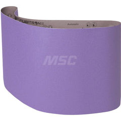 Abrasive Belt: 12″ Width, 166″ OAL, 150 Grit, Ceramic Coated, Y Weighted