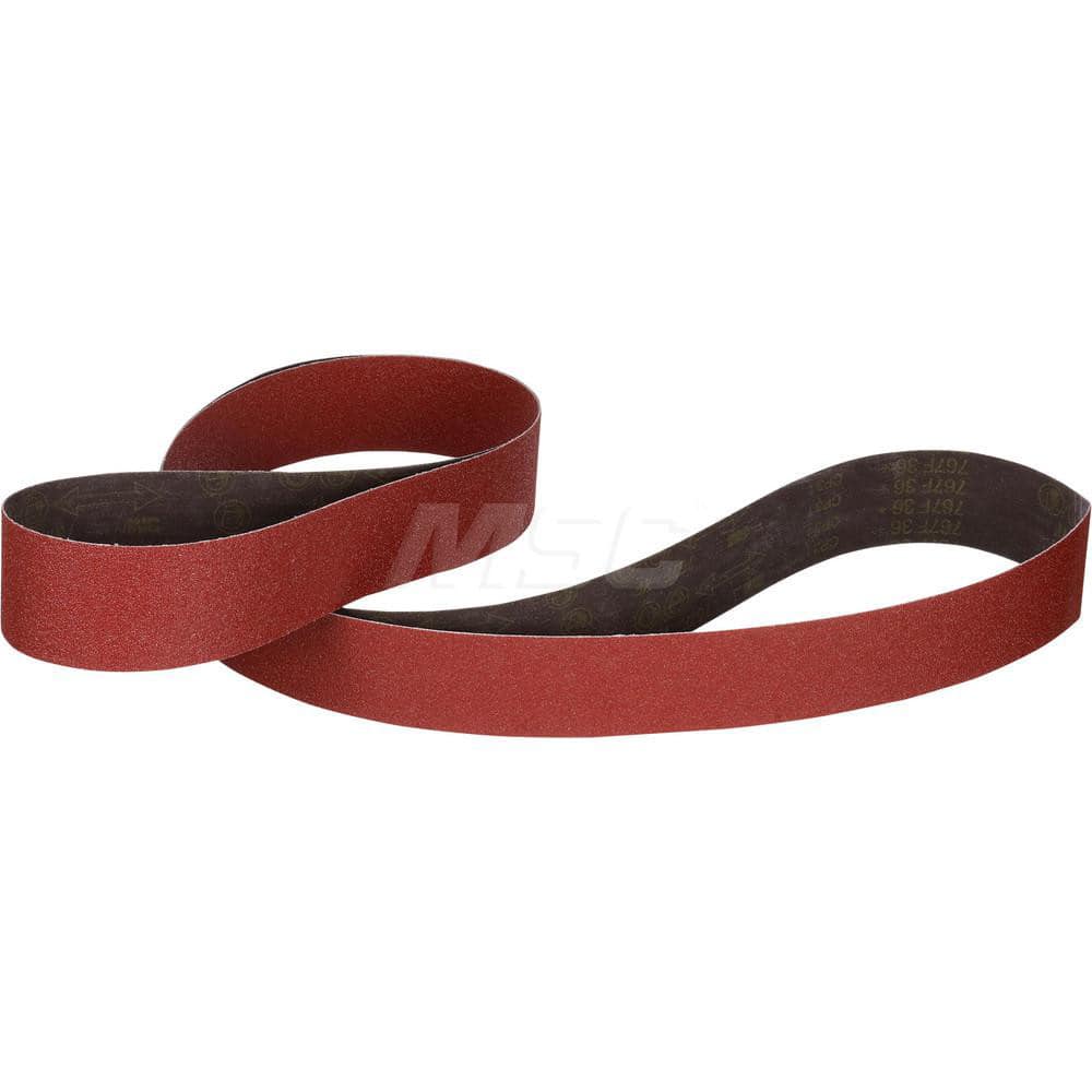 Abrasive Belt: 3″ Width, 132″ OAL, 60+ Grit, Ceramic Coated