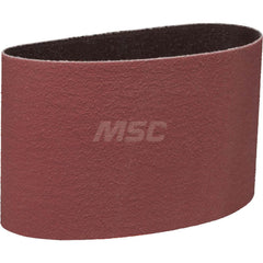 Abrasive Belt: 3-1/2″ Width, 15-1/2″ OAL, 80+ Grit, Ceramic Coated