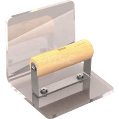 Trowels; Type: Inside Corner Trowel; Trowel Type: Inside Corner Trowel; Blade Type: Round; Blade Material: Plexiglass; Handle Material: Wood