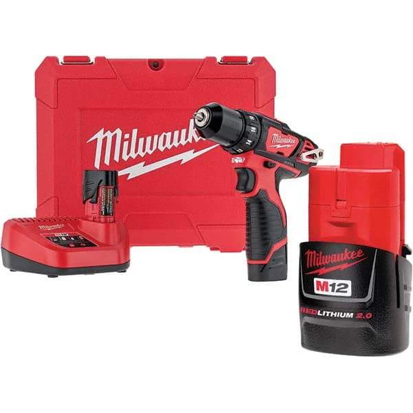 Milwaukee Tool - Cordless Drills Battery Voltage: 12 Battery Chemistry: Lithium-Ion - Caliber Tooling