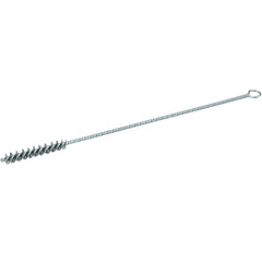 1/4″ Hand Tube Brush, .003″ Stainless Steel Wire Fill, 1-1/2″ Brush Length - Caliber Tooling
