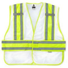 8240HL-NC XL/2XL WHT EXPANDABLE VEST - Caliber Tooling