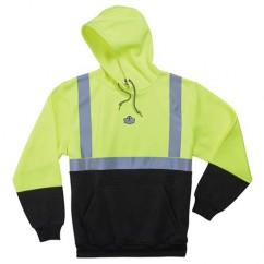 8293 M LIM/BLK HOODED SWEATSHIRT - Caliber Tooling