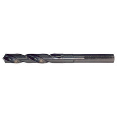 15/16 RHS / RHC HSS 118 Degree Radial Point 1/2 Reduced Shank Silver & Deming Drill - Steam Oxide - Exact Industrial Supply