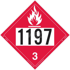 DOT Placards & Holders; Type: Placard; Legend: Flammable Liquid; Legend: Flammable Liquid; Material: Vinyl; Message or Graphic: Flammable Liquid; Legend Color: Red; Material: Vinyl; Compliance Specifications: DOT 49 CFR 172.519; Placard Coating: UV; Langu