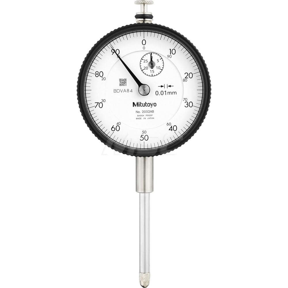 Dial Drop Indicator: 0 to 30″ Range, 0-100 Dial Reading Flat Back