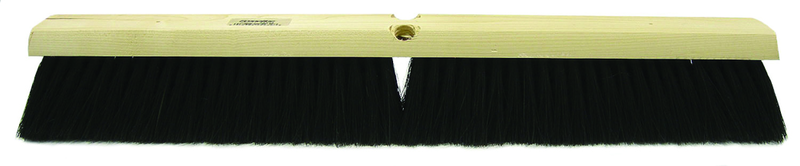 18" - Black Fine Sweeping Broom Without Handle - Caliber Tooling