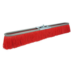 18″ Vortec Pro Medium Sweep Strip Broom, Red Polypropylene Fill - Caliber Tooling