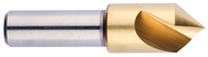 1" Size-1/2 Shank-82°-HSS Single Flute Countersink - Caliber Tooling