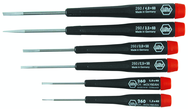 6 Piece - Precision Slotted Screwdriver Set - #26090 - 1.5 - 4.0mm - Caliber Tooling