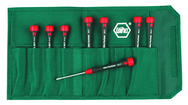 7 Piece - .7 - 3mm - In Pouch - PicoFinish Precision Hex Screwdriver Metric Set - Caliber Tooling