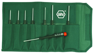 8 Piece - .028 - 1/8" - Precision Hex Inch Screwdriver Set In Canvas Pouch - Caliber Tooling