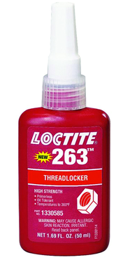 263 threadlocker Red High Strength - 50ml - Caliber Tooling