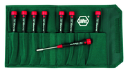8 Piece - 2.0mm - 5.5mm - PicoFinish Precision Metric Nut Driver Set in Canvas Pouch - Caliber Tooling