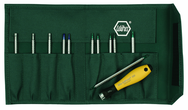 12 Piece - System 4 ESD Safe Drive-Loc Interchangeable Set - #26985 - Slotted 1.5 - 4.0 and Phillips #000 - 1 and Torx® T1-T15 - Canvas Pouch - Caliber Tooling